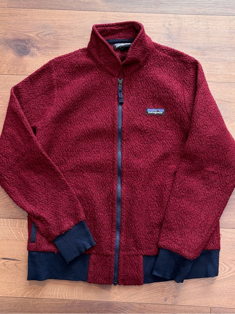 Patagonia Burgundy Full-Zip Sweater